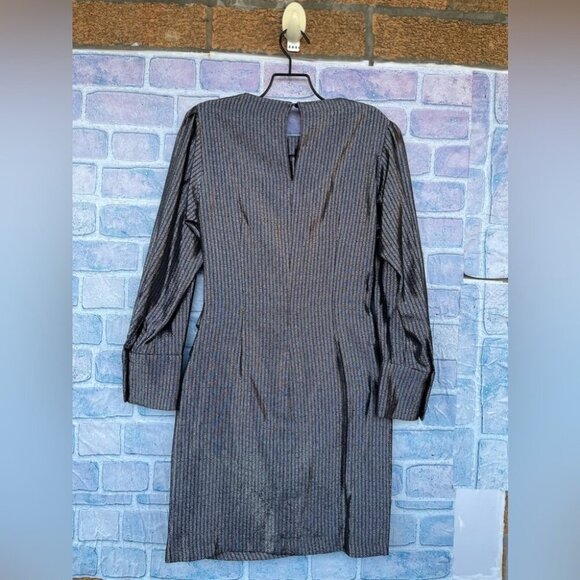 Maje Ralery Mini Dress in Argent Silver size 36/4 - Picture 12 of 15